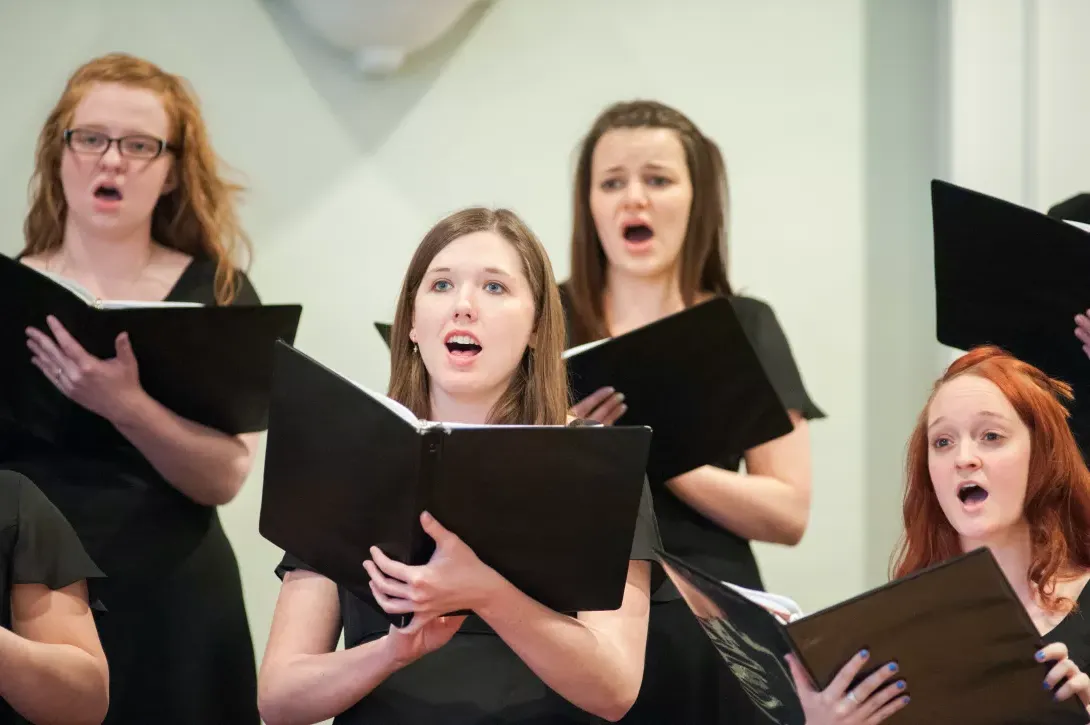 Ashland University choir members